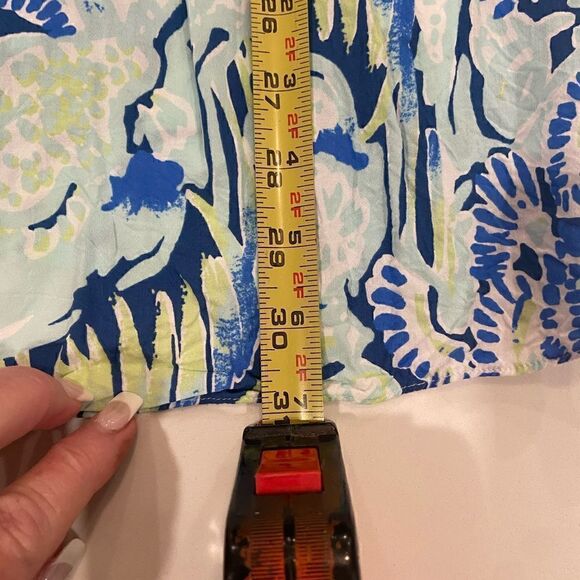 Lily Pulitzer Benicia Tunic Indigo Sunset Swim CoverUp Casual Dress Sz XS Women - Picture 11 of 12